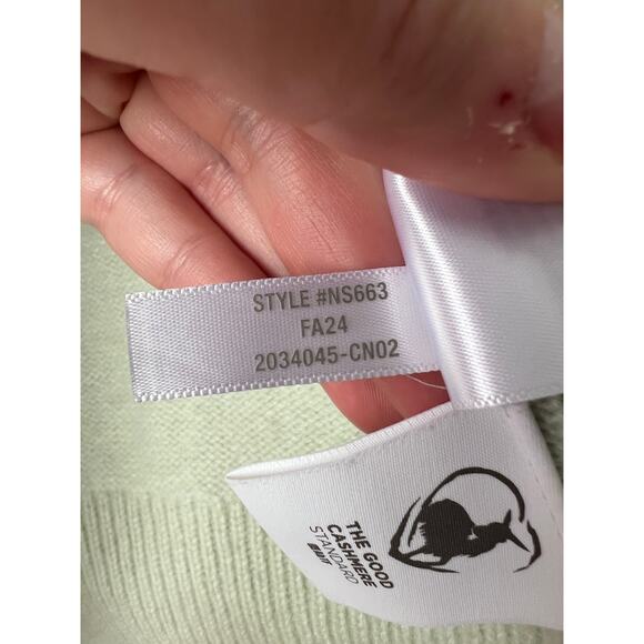 NWT Madewell Women's Cashmere Button-Front Cardigan Sweater Pale Green Size XXS - Picture 8 of 10